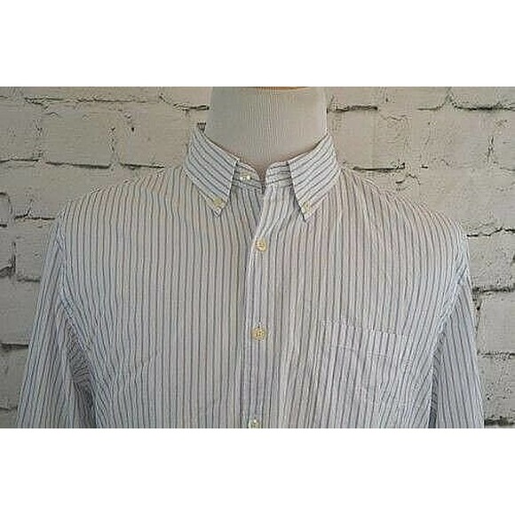 J.Crew Men's Button Down Long Sleeve Striped Long Sleeve Dress Shirt Size Large - Picture 2 of 11